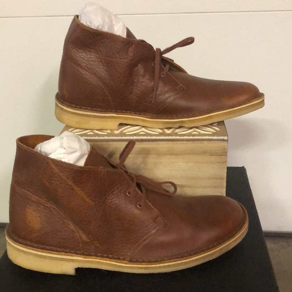 Clarks Originals brown leather desert boot